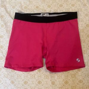 Soffe, size M, low rise, pink shorts